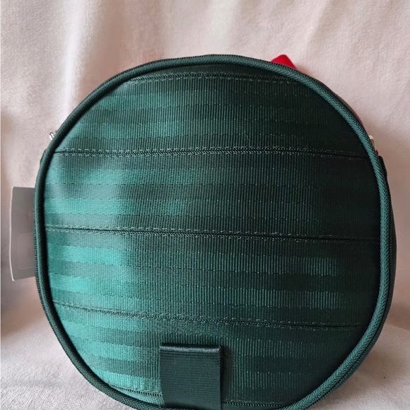 Harveys Festive Green Crossbody Bag with Red Bow - Picture 2 of 4